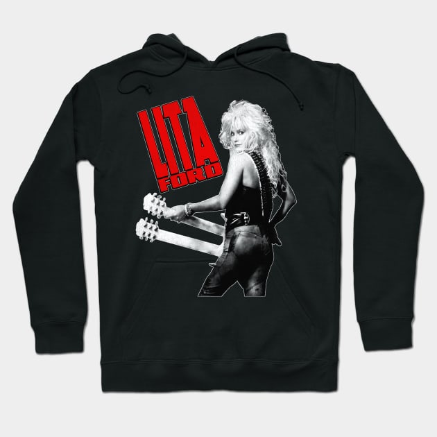 Lita Ford Tribute Hoodie by darklordpug